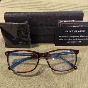 PRIVE REVAUX In The Zone Blue Light Glasses in Chestnut Brown